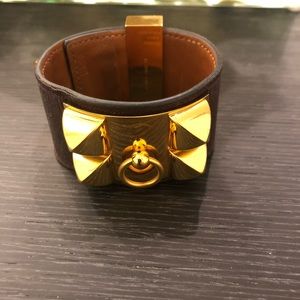 Hermes Collier de chien bracelet